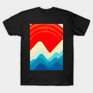 Retro Mountains and Sun T-Shirt